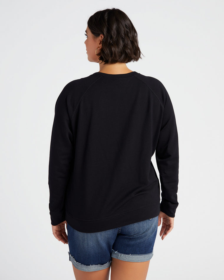 Black $|& 78 & Sunny Sunset Graphic Sweatshirt - SOF Back