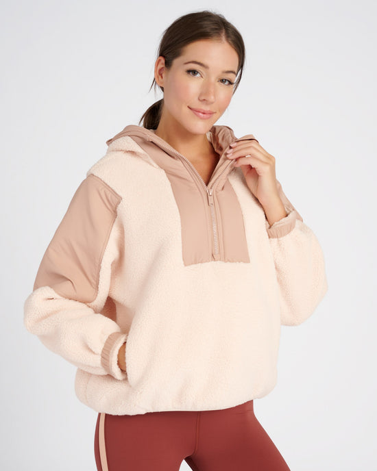 Vanilla Chai $|& Free People Movement Lead the Pack Pullover Fleece - SOF Front