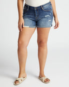 Dark Wash Blue $|& Vigoss Marley Cuffed Short - SOF Front