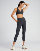 Heather Charcoal $|& Interval FlowHeather Sculpt Motion Jogger - VOF Back
