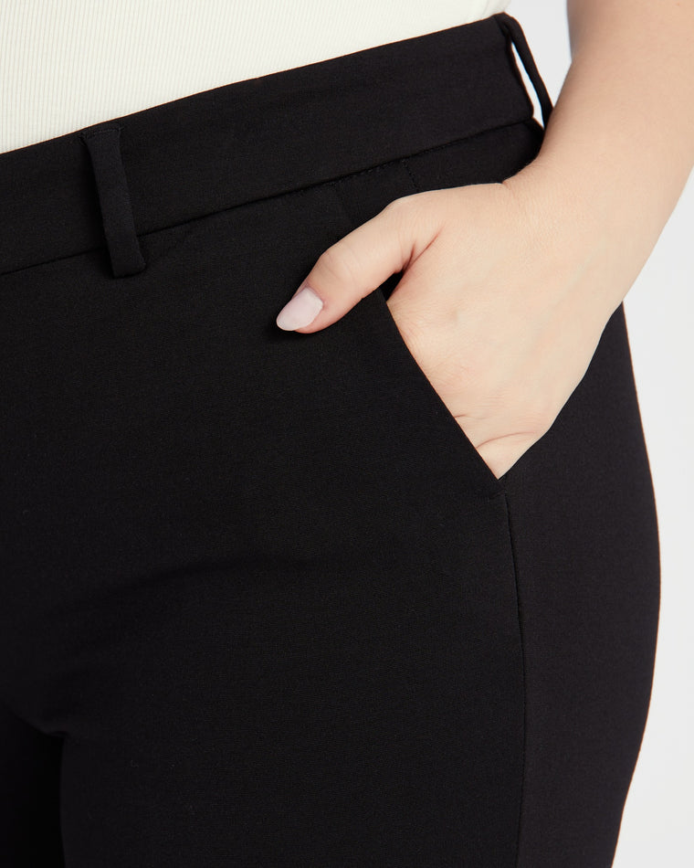 Black $|& Liverpool Kelsey Bermuda Trousers - SOF Detail