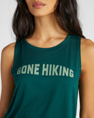 Forest Green $|& Herizon Gone Hiking Graphic Tank - SOF Detail
