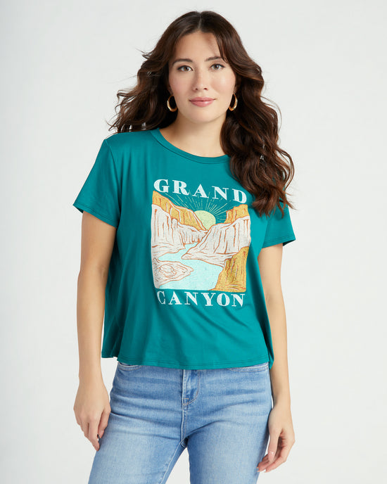 Forest Green $|& Herizon Grand Canyon Graphic Tee - SOF Front