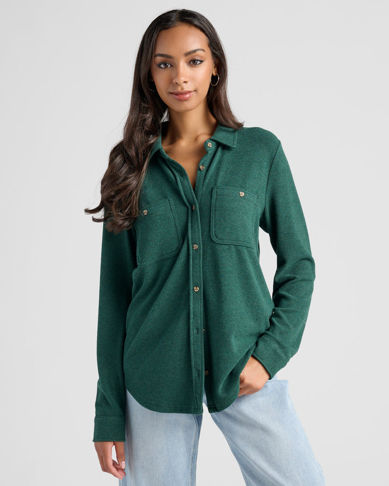 Evergreen $|& Thread & Supply Lewis Shirt - SOF Front