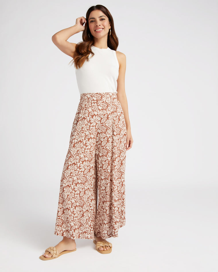 Cocoa $|& Be Cool Floral Palazzo Pant - SOF Full Front