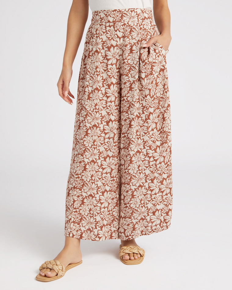 Cocoa $|& Be Cool Floral Palazzo Pant - SOF Front