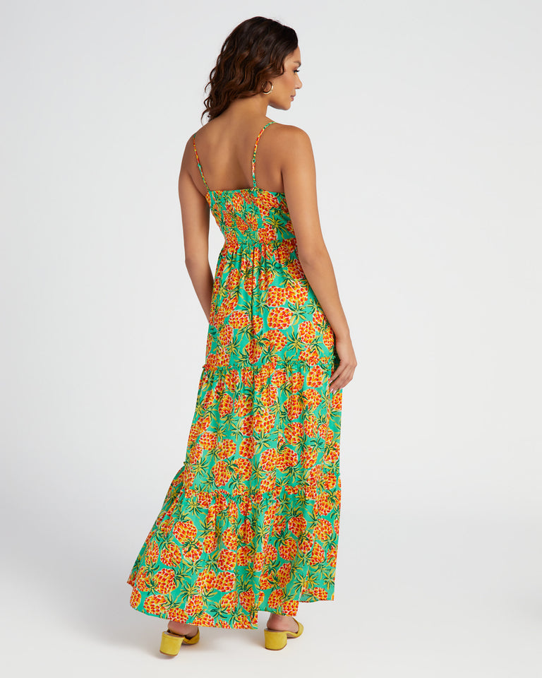 Pineapple Printed Maxi Dress