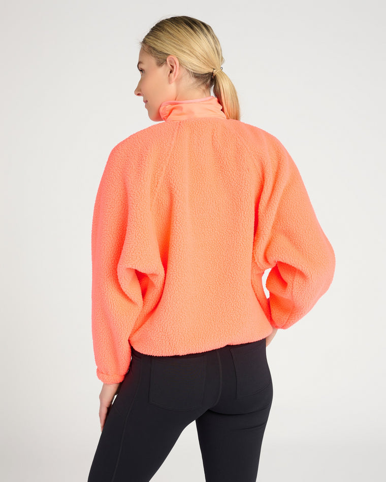 Neon Coral $|& Free People Movement Hit The Slopes Jacket - SOF Back
