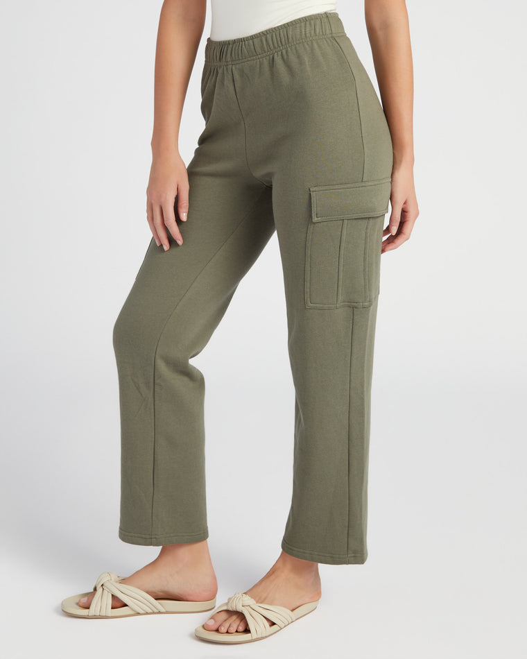 Dusty Olive $|& Z Supply McKenna Cargo Pant - SOF Front