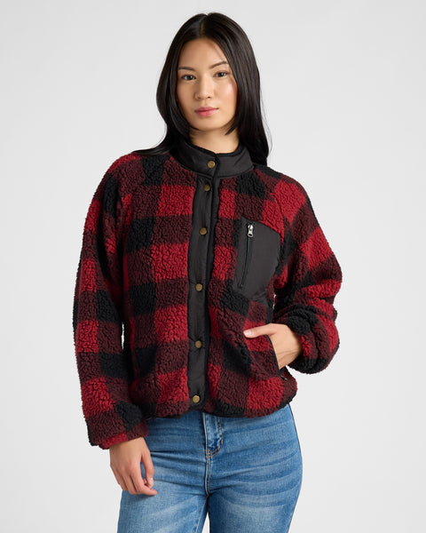 Alpine Snap Faux Shearling Jacket - Ultra-Cozy Relaxed Fit – Wantable