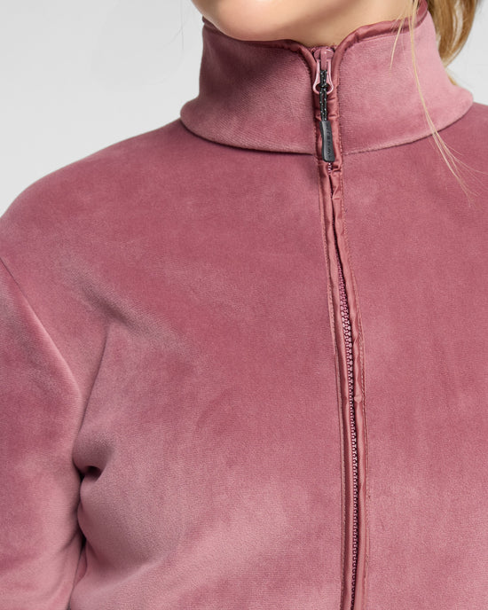 Rose Brown $|& Interval Freestyle Fleece Jacket - SOF Detail