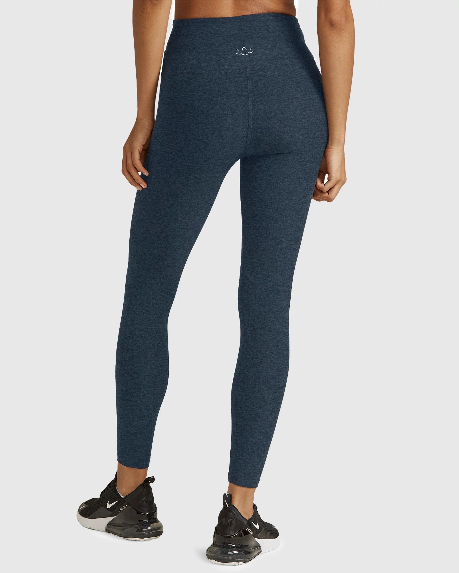 Nocturnal Navy $|& Beyond Yoga Spacedye At Your Leisure High Waisted Midi Legging - VOF Back