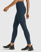 Nocturnal Navy $|& Beyond Yoga Spacedye At Your Leisure High Waisted Midi Legging - VOF Side