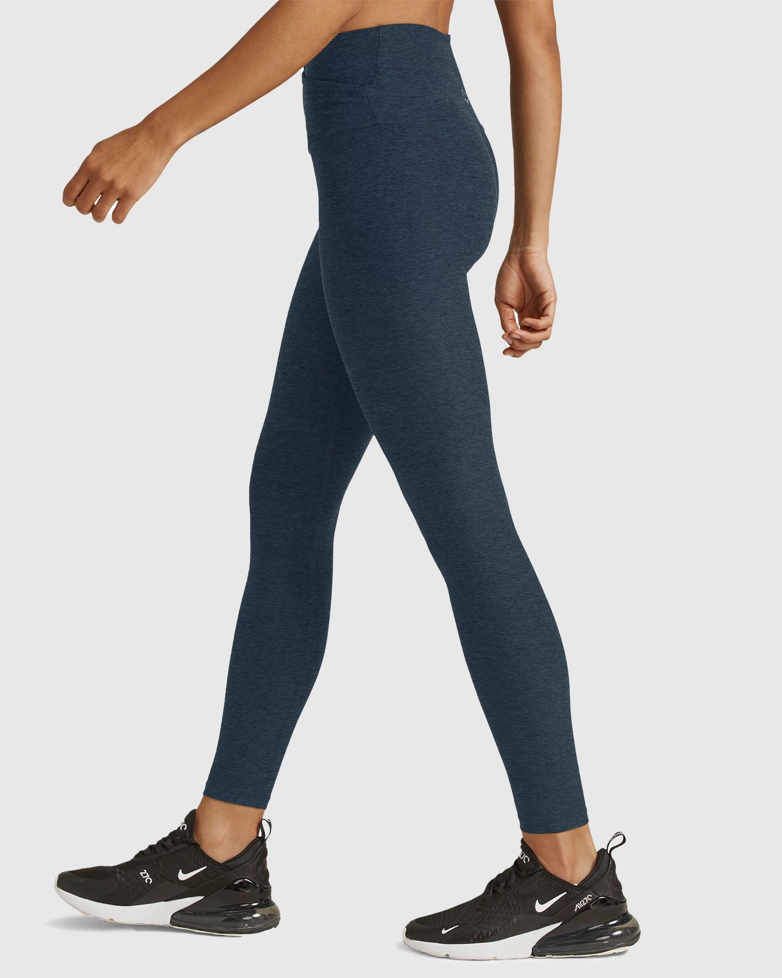 Nocturnal Navy $|& Beyond Yoga Spacedye At Your Leisure High Waisted Midi Legging - VOF Side