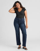 Halifax $|& Liverpool Kennedy Straight Leg Jeans - SOF Full Front