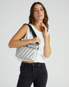 Silver Liquid $|& Think Royln Diagonal Bum Bag 2.0 - SOF Front