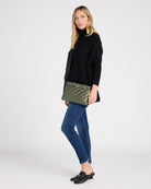 Pearl Olive $|& Think Royln Diagonal Bum Bag 2.0 - SOF Full Front