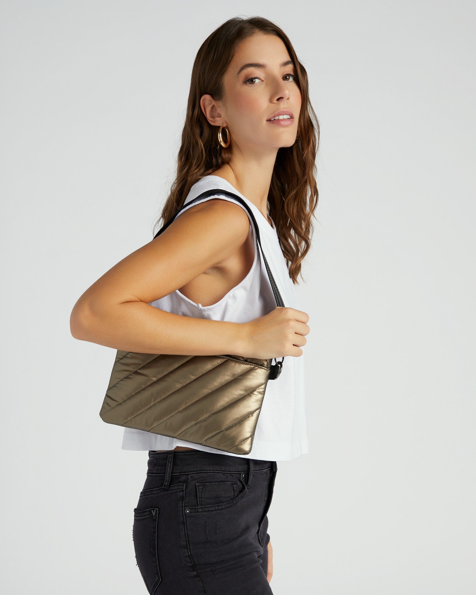 Pearl Pyrite $|& Think Royln Diagonal Bum Bag 2.0 - SOF Front