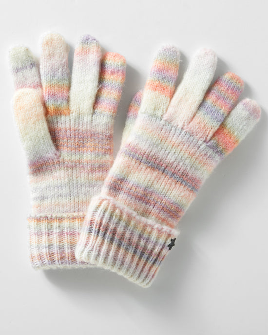 Pastel Multi $|& Jocelyn Spaced Dyed Gloves - Hanger Front