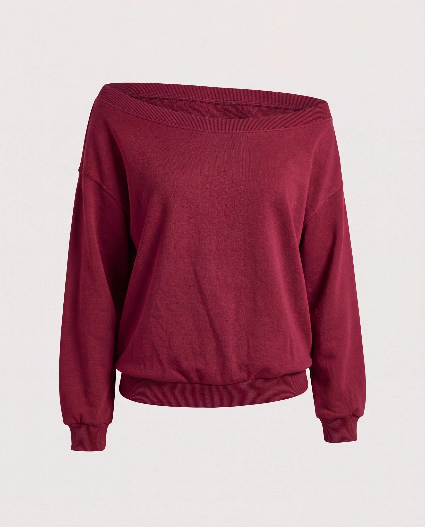 Cabernet $|& SEAS Brooksville One Shoulder Sweatshirt