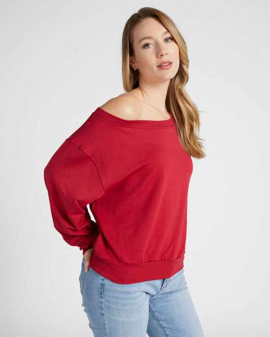 Brooksville One Shoulder Sweatshirt