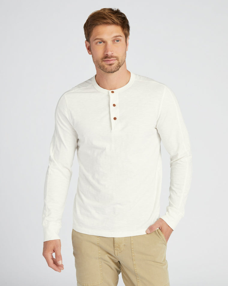 White $|& Grayers New Cooper Henley - SOF Front