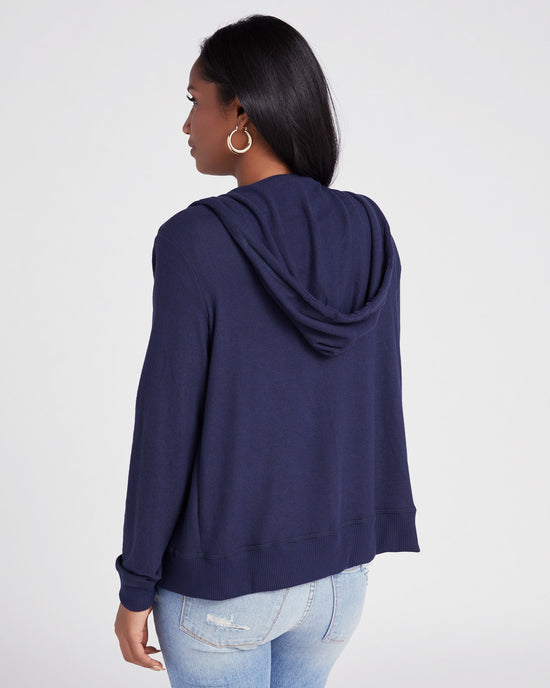 Textured Navy $|& 78 & Sunny Culver City Hoodie - SOF Back