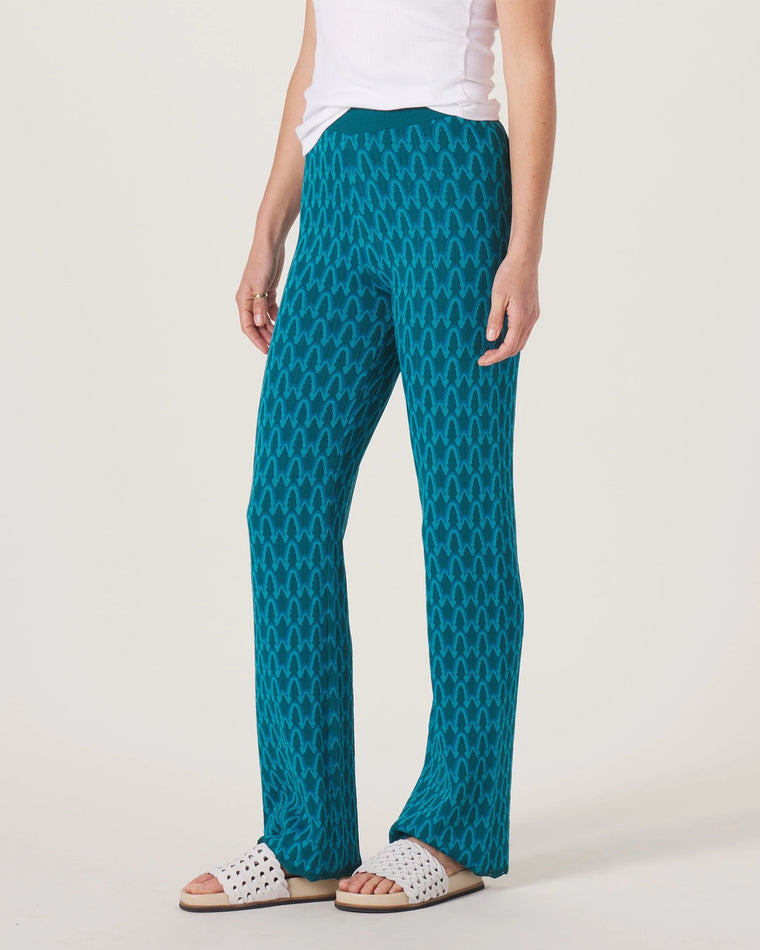 Dark Oasis Multi Teal $|& The Normal Brand Marilyn Knit Pant - VOF Side