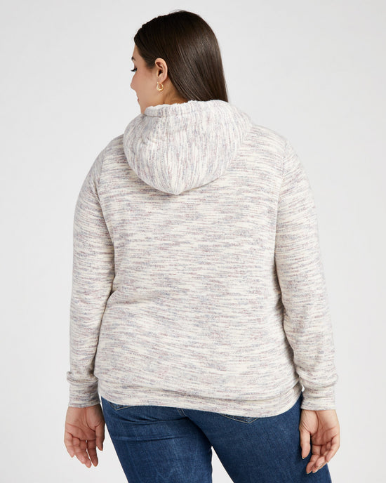 Berry Nightfall Mix $|& B Collection by Bobeau Remington Sherpa Hoodie - SOF Back