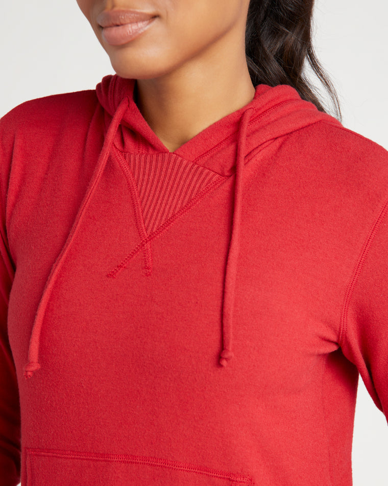 Chili Pepper $|& Interval Hacci Pocket Hoodie - SOF Detail
