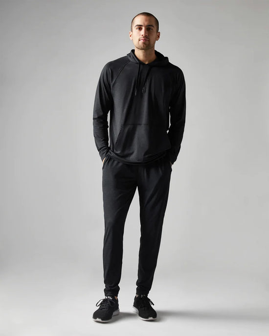True Black $|& Rhone Atmosphere Midweight Jogger - VOF Front