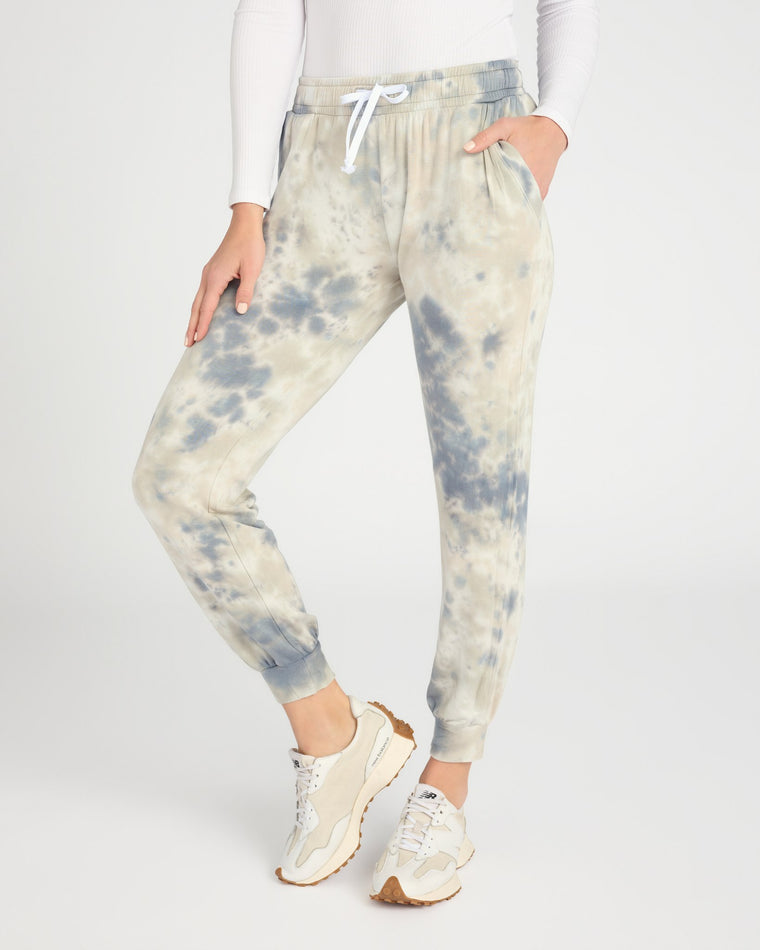 Earth Trio $|& 78 & Sunny Coral Terrace Tie Dye Jogger - SOF Front