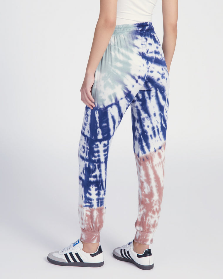 Navy/Driftwood $|& 78 & Sunny Coral Terrace Tie Dye Jogger - SOF Back