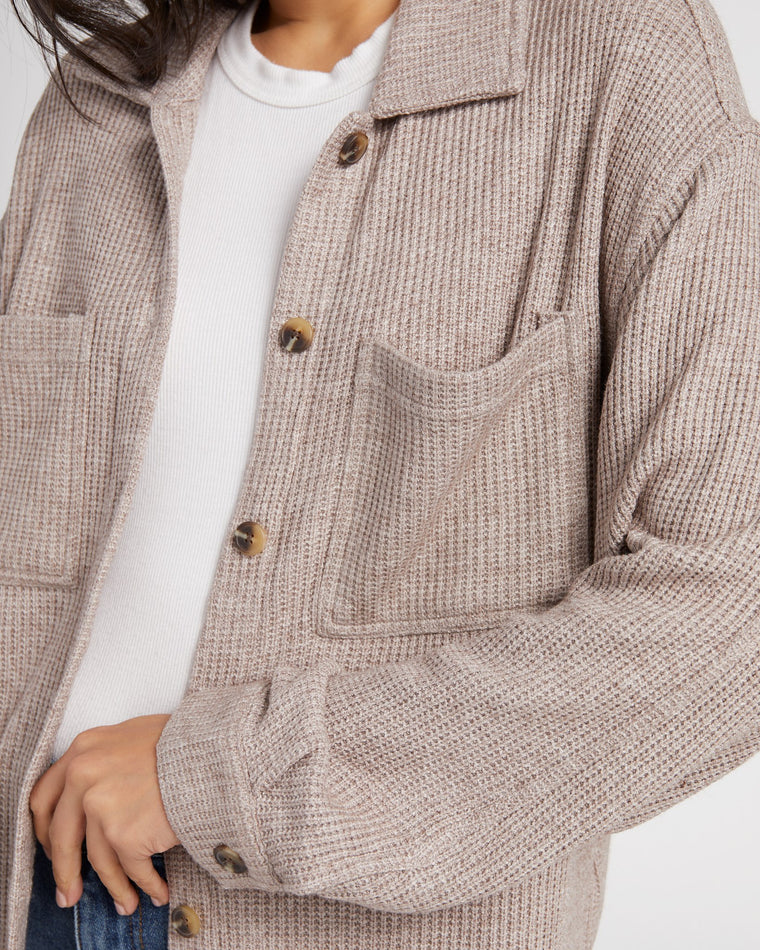 Taupe $|& Thread & Supply Letta Jacket - SOF Detail