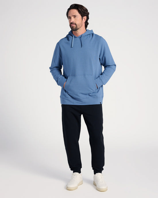 Washed Blue $|& Glyder Atlas Hoodie - SOF Full Front