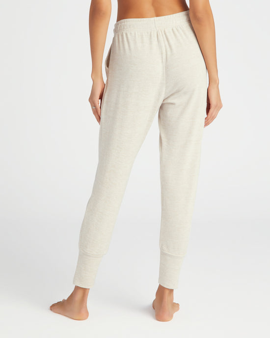 Taupe/White $|& 78 & Sunny Dreamy Hacci Lounge Pant - SOF Back