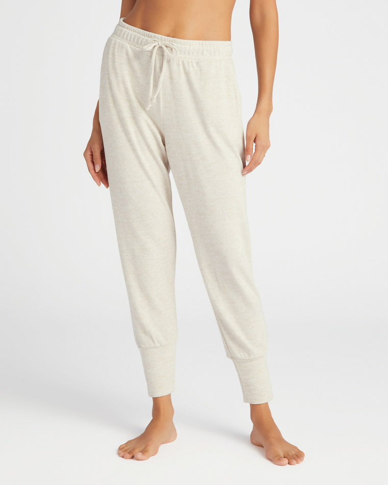 Taupe/White $|& 78 & Sunny Dreamy Hacci Lounge Pant - SOF Front