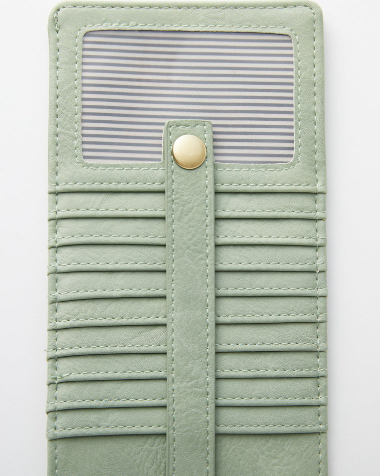 Cameo Green $|& Joy Susan Karina Convertible Wristlet & Wallet - Hanger Detail