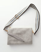 Light Grey $|& Jen & Co. Izzy Crossbody - Hanger Detail