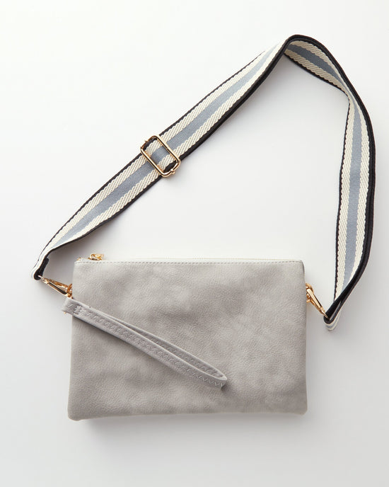 Lt. Grey $|& Jen & Co. Izzy Crossbody - Hanger Front