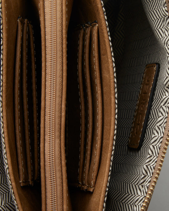 Taupe $|& Jen & Co. Izzy Crossbody - Hanger Detail