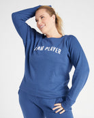 Navy $|& Interval Team Player Graphic Sweatshirt - SOF Front