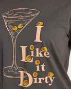 Vintage Black $|& Project Social T I Like It Dirty Tee - SOF Detail