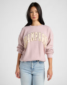 Shadow Pink $|& Project Social T Champagne Sweatshirt - SOF Front