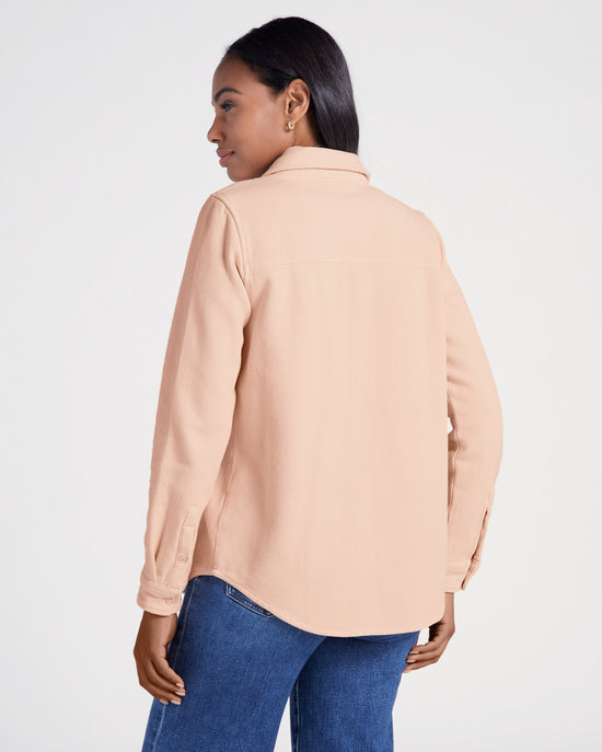 Bubble Pink $|& Thread & Supply Brylee Shirt Jacket - SOF Back
