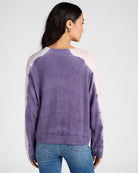 Purple Sage Racing Stripe $|& SEAS Coral Terrace Tie Dye Pocket Crew - SOF Back