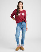 Cabernet $|& SEAS Wine Graphic Pullover - UGC On Fig