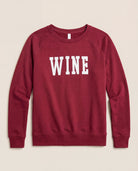 Cabernet $|& SEAS Wine Graphic Pullover - Hanger Detail