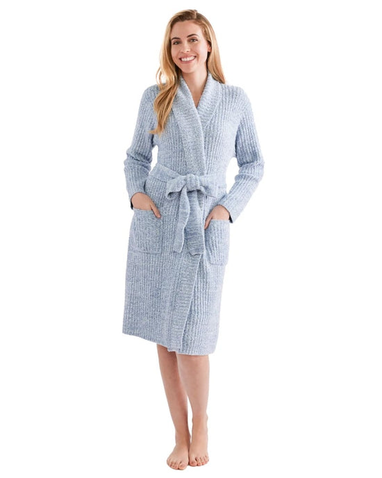 Heather Spring Lake $|& Softies Marshmallow Ribbed Robe - VOF Front