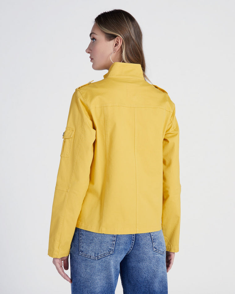 Mustard Yellow $|& Thread & Supply Utility Jacket - SOF Back